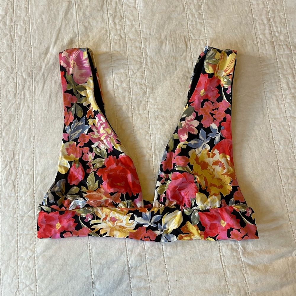 Billabong Wide Strap Floral Bikini Top